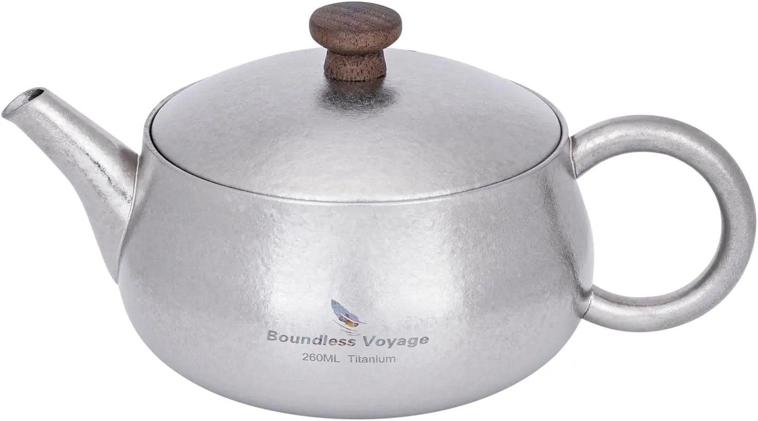 Boundless Voyage Titanium Camping Cooking Teapot Fast Heating Ultralight Kettle for Boiling Water, Tea, Coffee Ti3106D