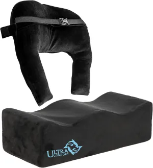 Brazilian Butt Lift Pillow After Surgery - Dr. Approved BBL Recovery Pillow w/Back Support Cushion for Post-Op Sitting   Cover Drawstring Bag | Comfortable & Easy to Carry for Home, Travel & Work