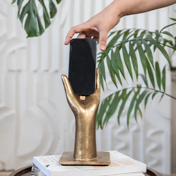 Bronze Hand Charger Stand