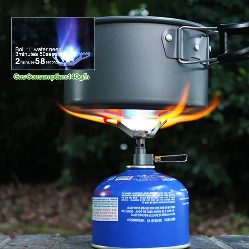 BRS-3000T Ultra-light 25g Titanium Alloy Camping Stove Outdoor Miniature Gas Burner Picnic Cookout