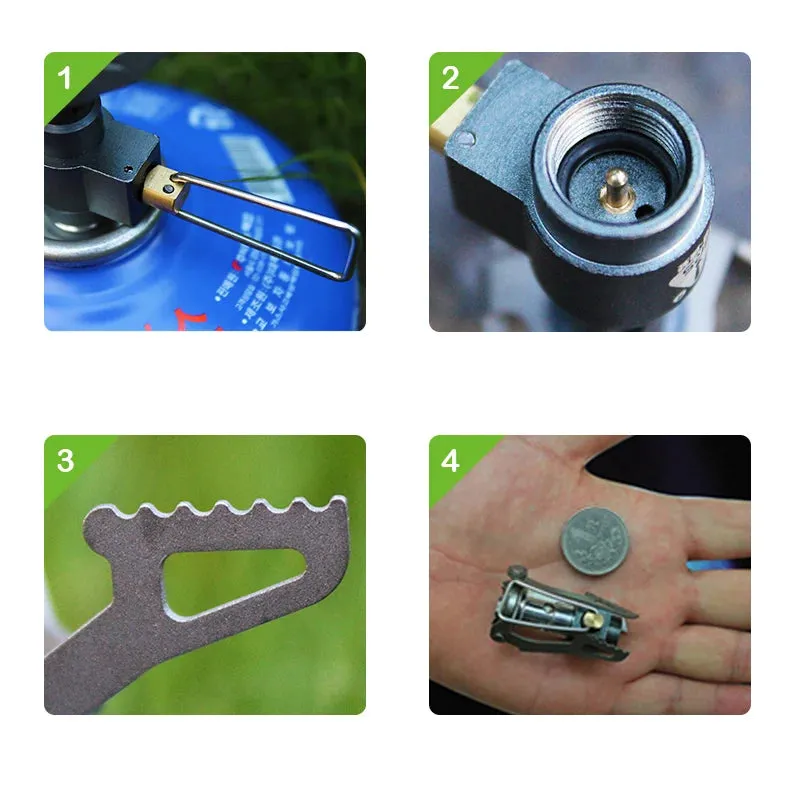BRS-3000T Ultra-light 25g Titanium Alloy Camping Stove Outdoor Miniature Gas Burner Picnic Cookout