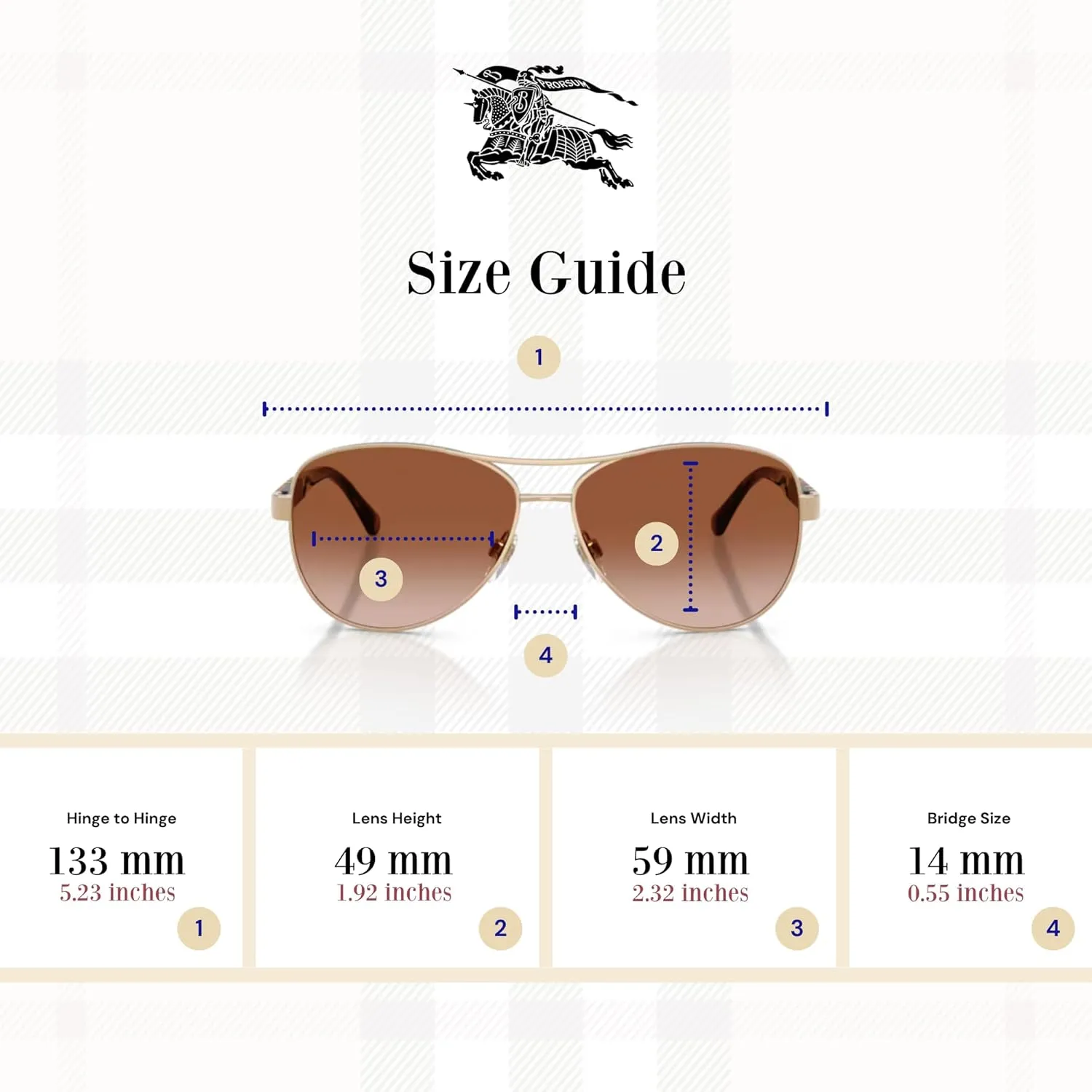 BURBERRY BE3080 Aviator Sunglasses For Women  BUNDLE with Designer iWear Eyewear Kit