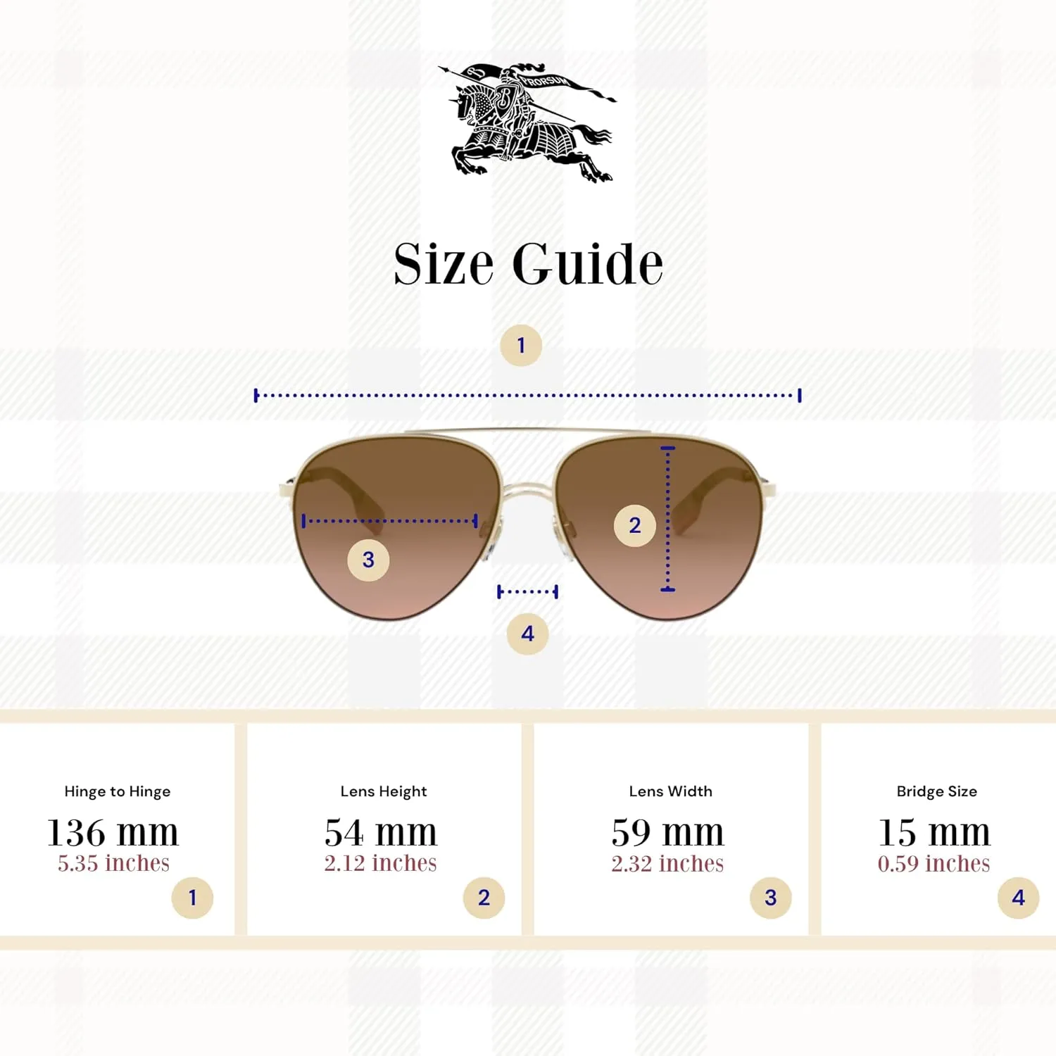 BURBERRY BE3113 Ferry Aviator Sunglasses for Women   BUNDLE with Designer iWear Eyewear Kit