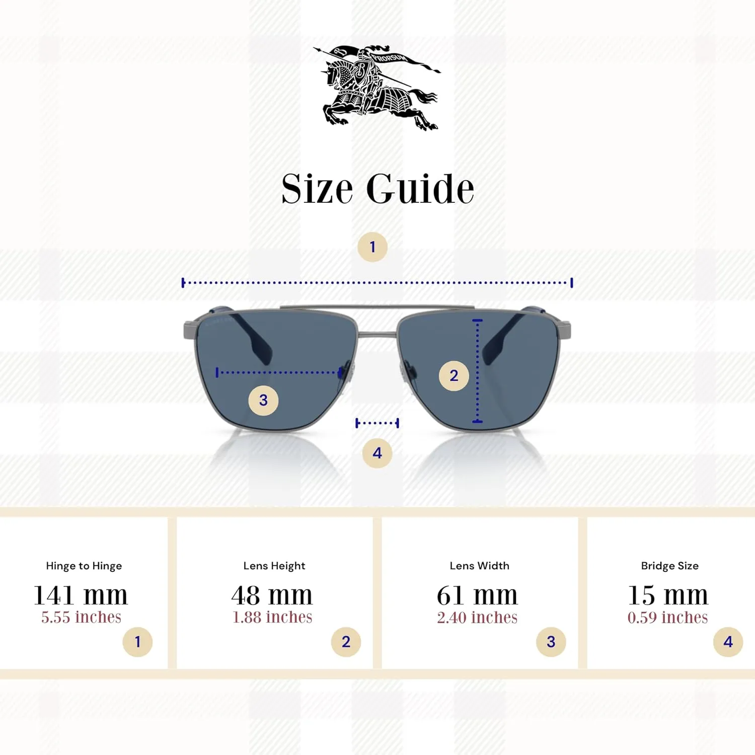 BURBERRY BE3141 Aviator Sunglasses for Men   BUNDLE With Designer iWear Complimentary Eyewear Kit