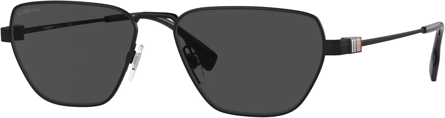 BURBERRY BE3146 Hexagonal Sunglasses for Men   BUNDLE With Deisgner iWear Complimentary Eyewear Kit