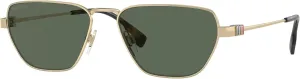BURBERRY BE3146 Hexagonal Sunglasses for Men   BUNDLE With Deisgner iWear Complimentary Eyewear Kit