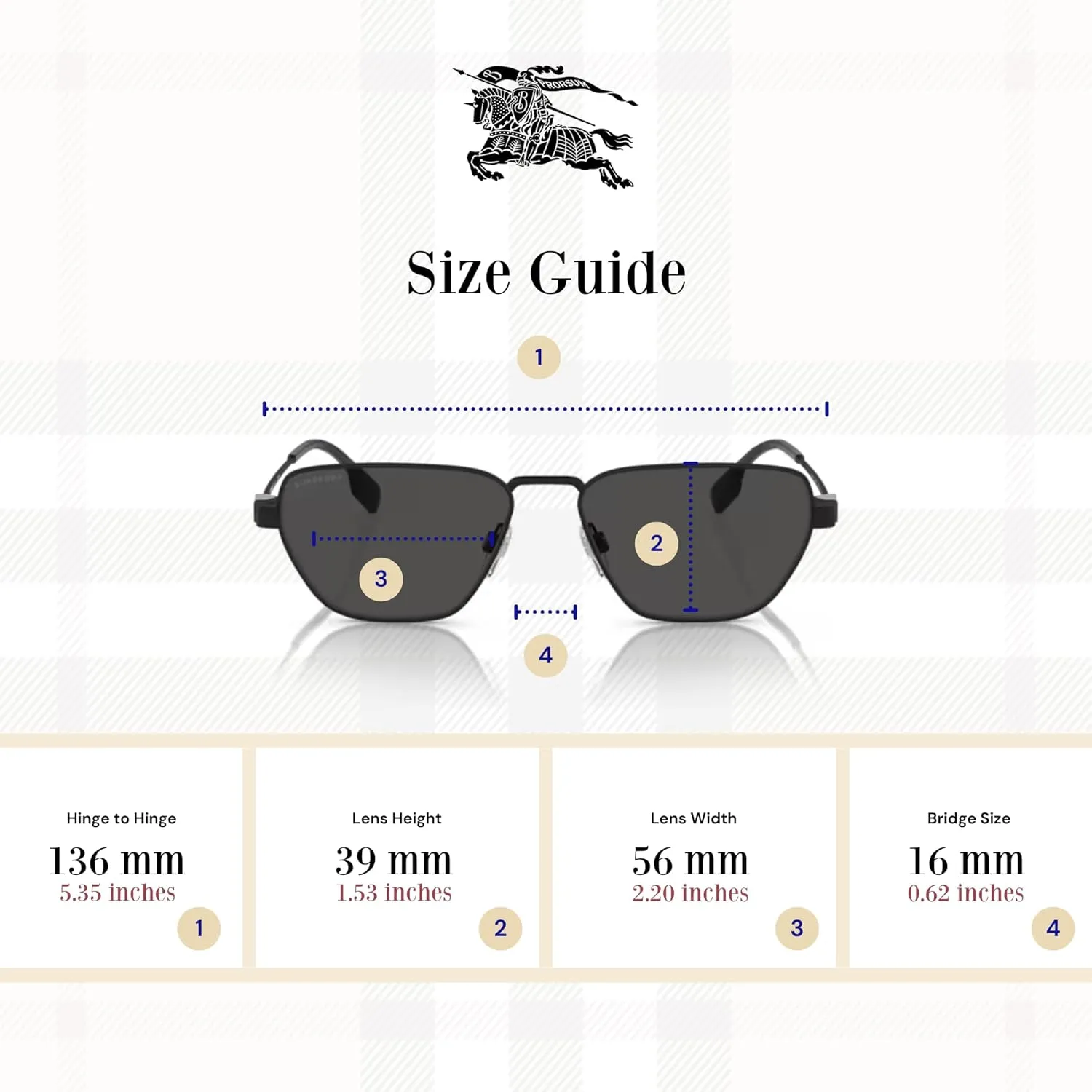 BURBERRY BE3146 Hexagonal Sunglasses for Men   BUNDLE With Deisgner iWear Complimentary Eyewear Kit