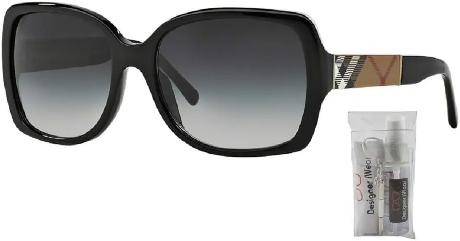 BURBERRY BE4160 Square Sunglasses For Women   BUNDLE with Designer iWear Eyewear Kit