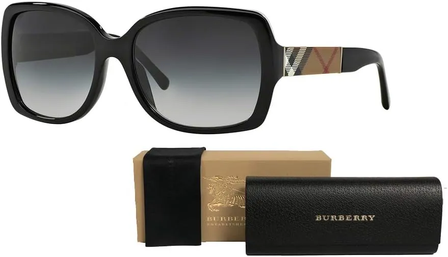 BURBERRY BE4160 Square Sunglasses For Women   BUNDLE with Designer iWear Eyewear Kit