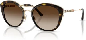 BURBERRY BE4251Q Round Sunglasses For Women   BUNDLE with Designer iWear Eyewear Kit