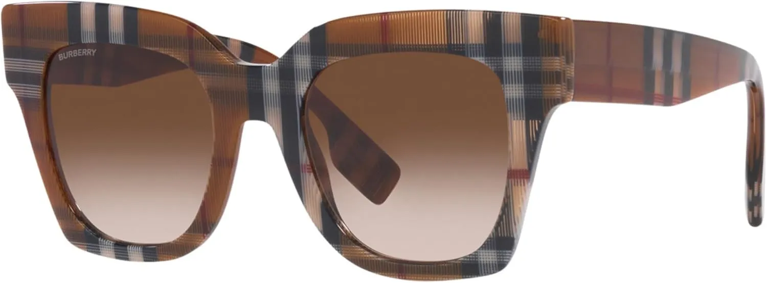 BURBERRY Kitty BE4364 Square Sunglasses for Women   BUNDLE With Designer iWear Eyewear Kit