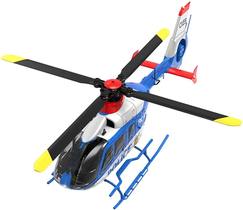 C123 Remote Control Helicopter for Beginners, 1/36 Scale 2.4G 6CH RC Helicopter with 6-Axis Gyro & 3D Rolling / 6G, Flying Aircraft Airplane Model Toy for Adults, RTF - 3 Battery