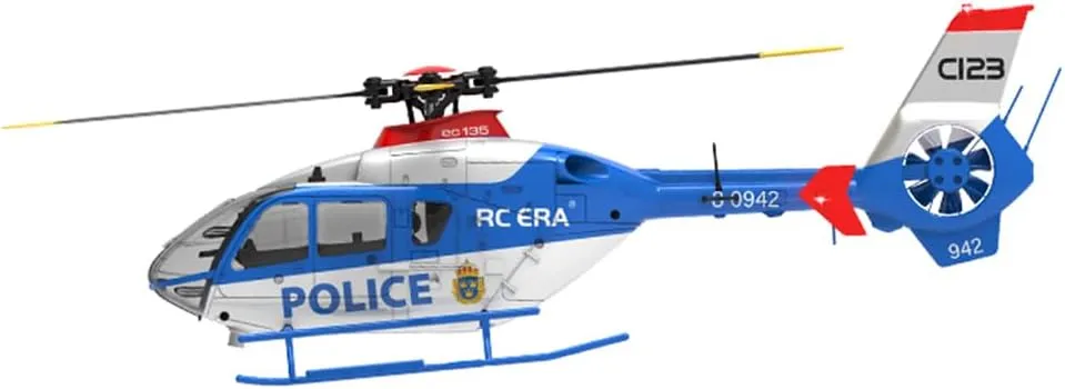 C123 Remote Control Helicopter, Ultra-high Simulated RC Helicopter, 1/36 Scale 2.4G 6CH RC Electric Airplane Model, Collectable RC Flying Helicopte for Adults - RTF