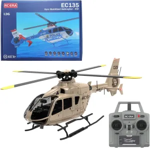 C123 Remote Control Helicopter, Ultra-high Simulated RC Helicopter, 1/36 Scale 2.4G 6CH RC Electric Airplane Model, Military RC Flying Helicopte for Adults - RTF