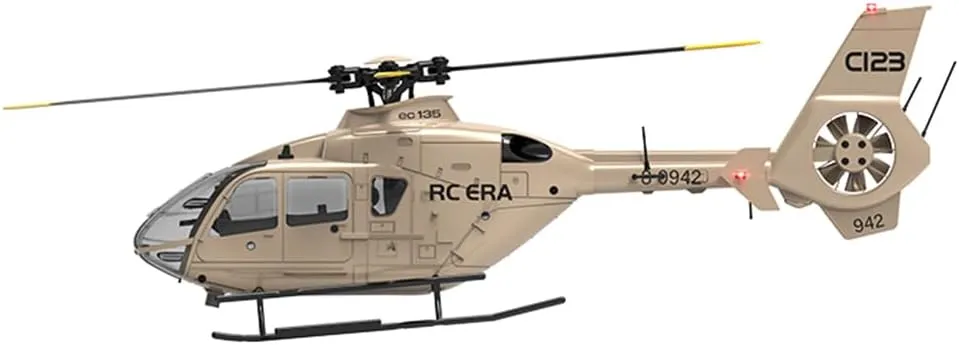 C123 Remote Control Helicopter, Ultra-high Simulated RC Helicopter, 1/36 Scale 2.4G 6CH RC Electric Airplane Model, Military RC Flying Helicopte for Adults - RTF