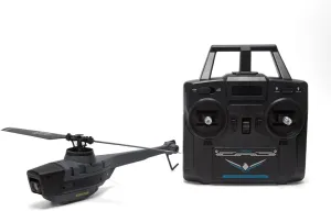 C128 RC Helicopter for Adults, 2.4G 4CH Remote Control Helicopter with Camera, Aileronless RC Aircraft Military Helicopter RC Drone Model, RC Airplane Aerial Vehicle Gift -RTF