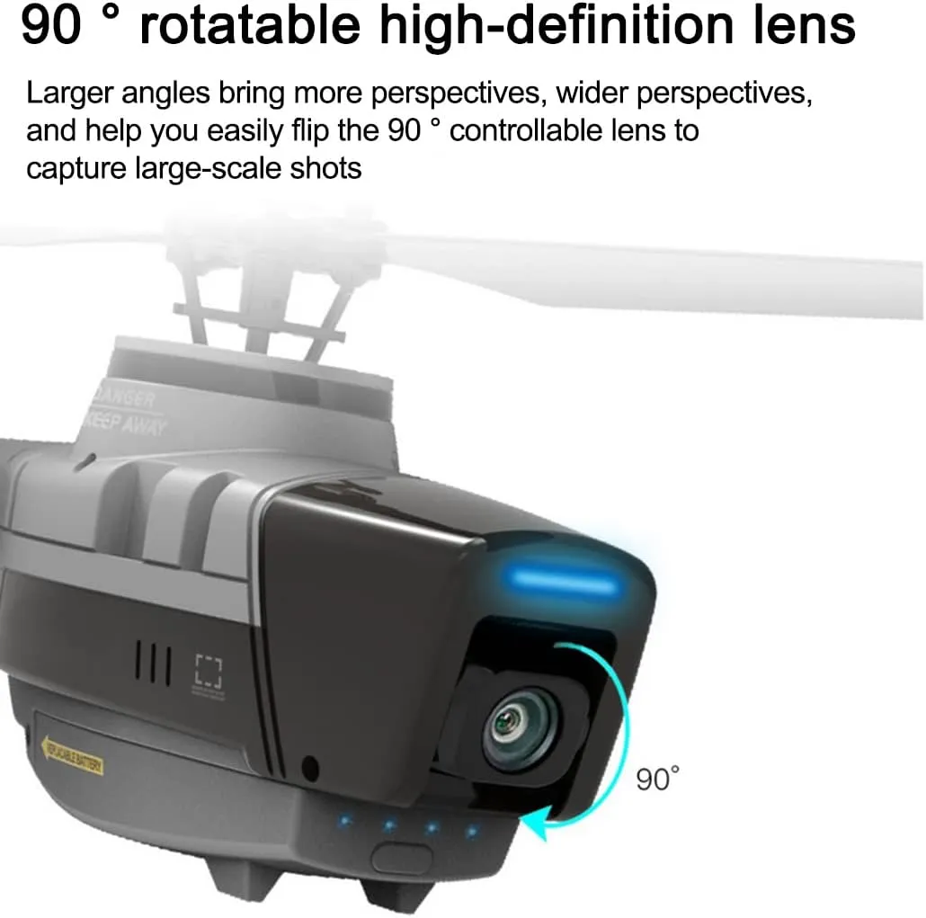 C128 RC Helicopter for Adults, Remote Control Military Helicopter, 2.4G RC 4CH RC Flying Plane, RTF Easy to Beginners