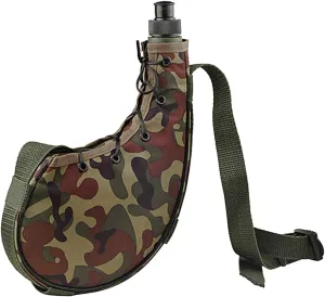 Camping Canteens, Water Bottle, Portable Kettle for Outdoor Activities, Sport, Camouflage Design, Army Green