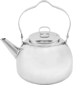 Camping Kettle 1.5L for Outdoors with Shaped Handle Easy to Hang