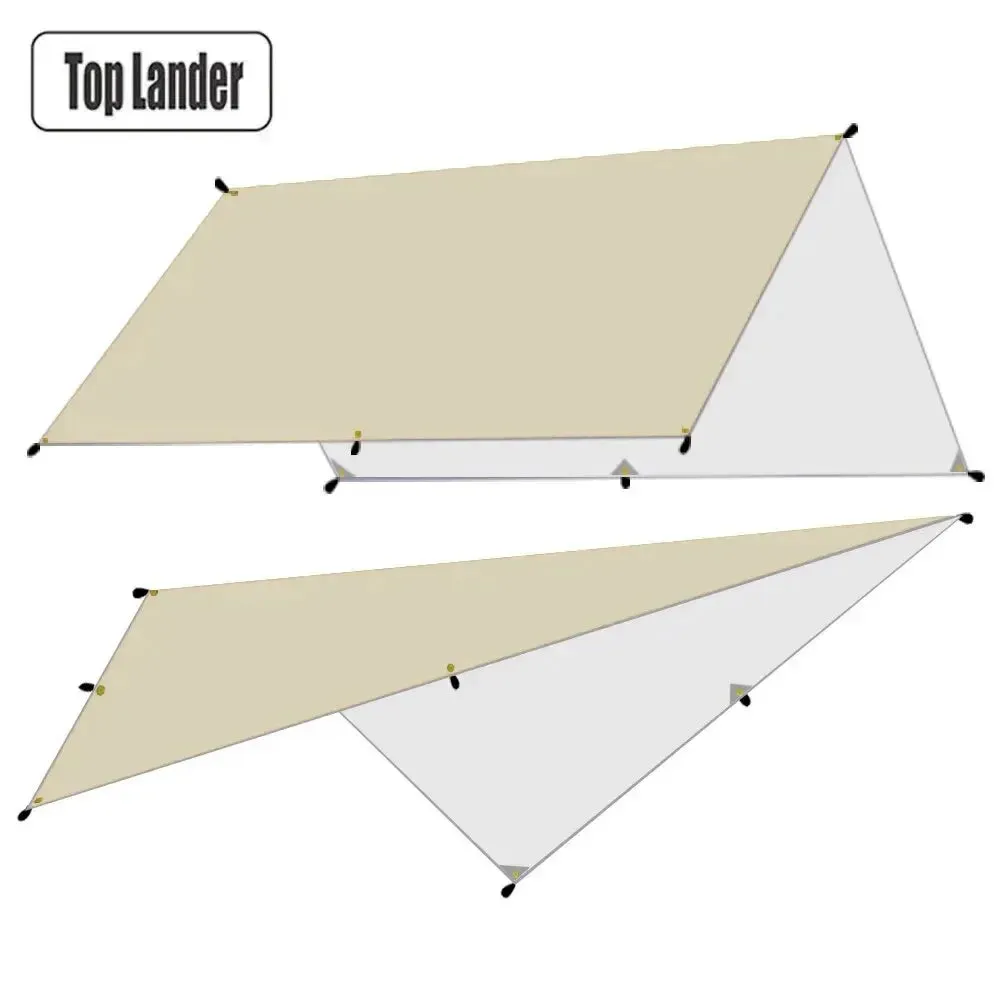 Camping Tarp Waterproof Tent Tourist Awning Shade Garden Canopy Beach Sunshade Outdoor Ultralight Sun Shelter