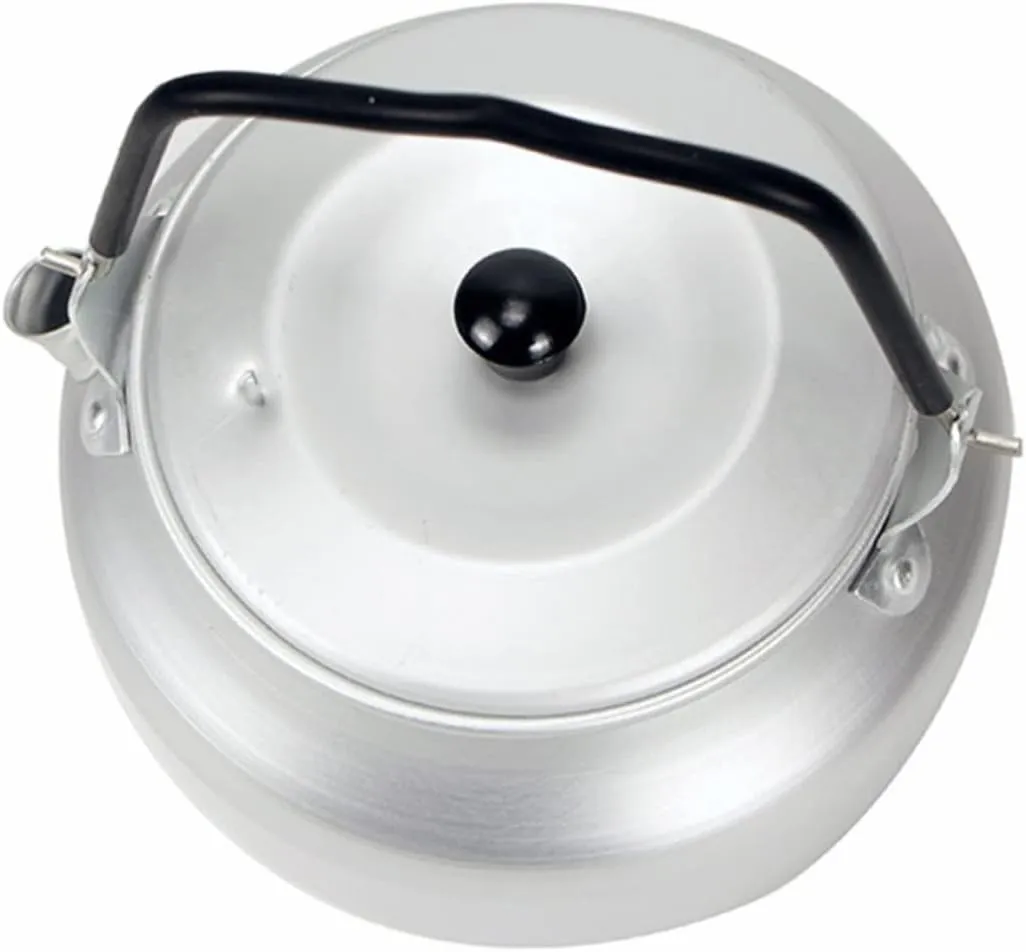 Camping Tea Pot Aluminum Alloy Outdoor Kettle Insulated Handle Gas Cooker Vintage Tea Kettle