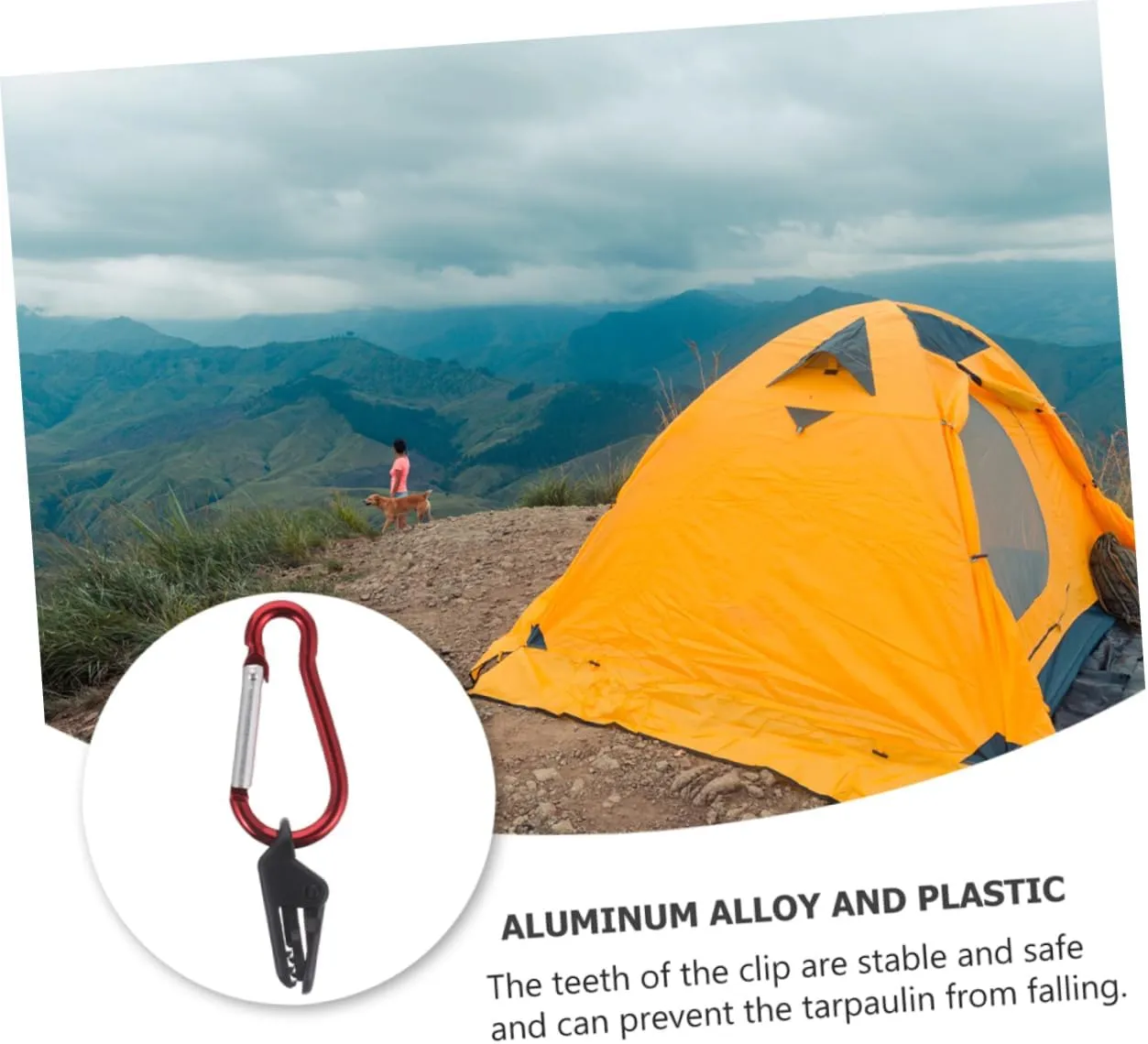 Camping Tent Buckle Car Tarp Hanging Tent Camping Tent Clips Tarp Clips Awning Clamp Pool Cover Clips