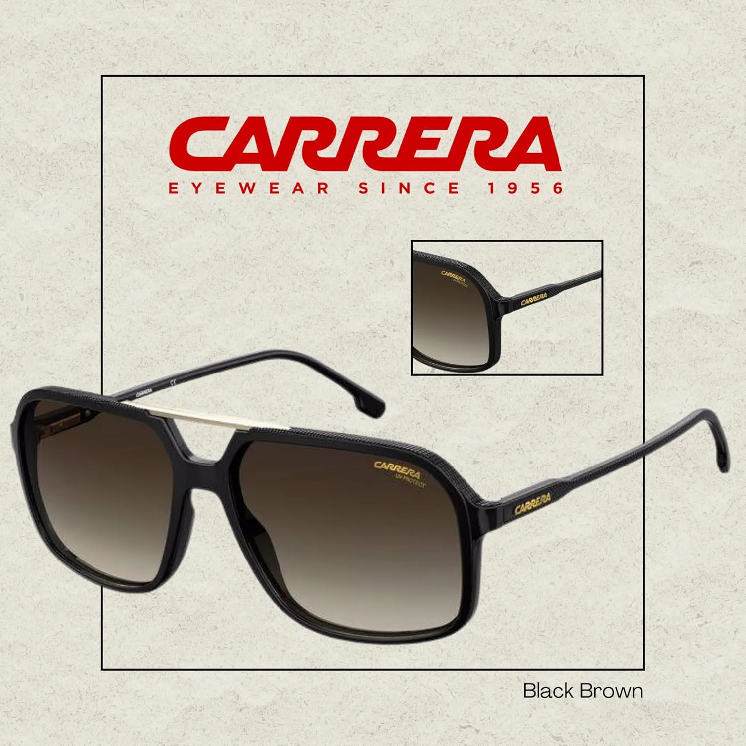 Carrera CA229/S. Sunglasses for Men for Women   BUNDLE With Designer iWear Eyewear Kit