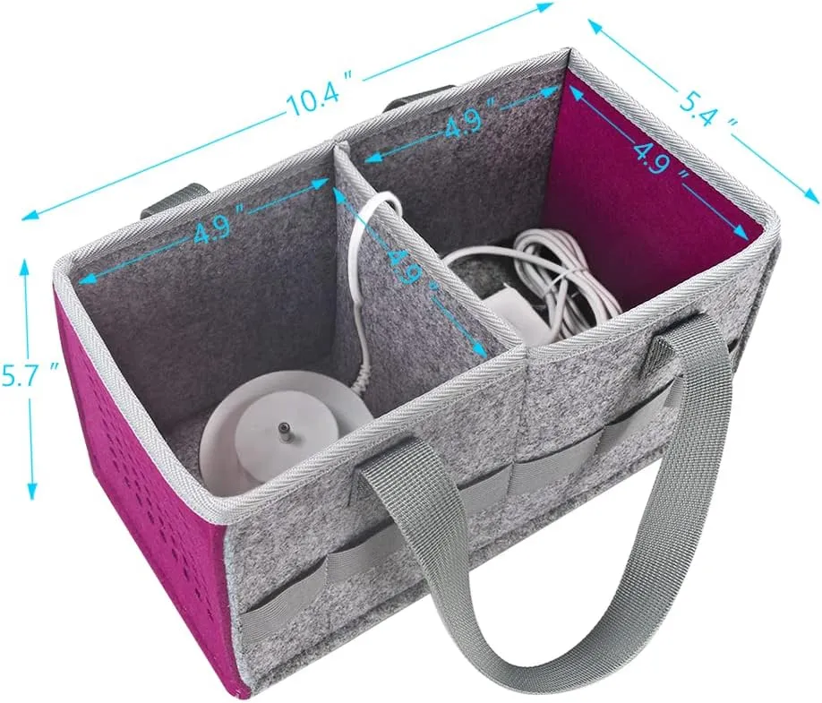 Carry Case Compatible with Toniebox Starter and Tonies Figurines, Home Outdoor Hand Bag for Tonies Audio Player and Dolls, Large Space for Audio Accessories (Purple)