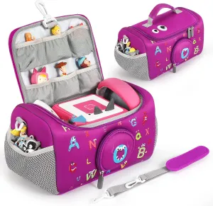 Carrying Case for Toniebox Starter Set, Storage Carrier Bag for Toniebox Audio Player Carrying Box for Toniebox Accessories Travel Carrying Bag for Toniebox (Purple)