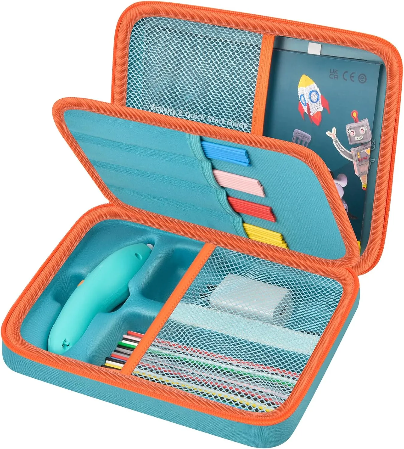 Case Compatible with 3Doodler Start  Essentials (2023) for 3D Pen Set for Kids, Art Activity Set Storage for Educational STEM Toy, Hold Plastic Filaments Strands, for DoodlePad and Cable (Box Only)