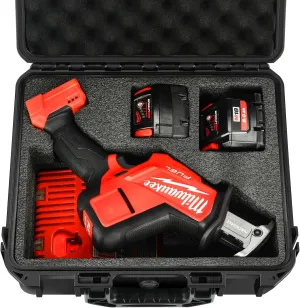 Case for Milwukee Hackzall Saw zall - Tool Bag for Milwaukee M18 Fuel Cordless One-Hand Sawzall Reciprocating Saw Kit, Waterproof Box for Milwaukee Hackzall 2719-20/2625-20/Battery Charger (Case Only)