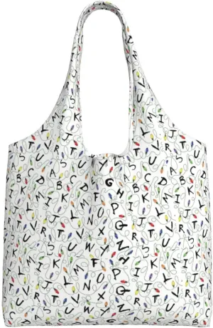 character stripes Print Canvas Totebag Everyday Totebag for Grocery Shopping Fashion Totebag