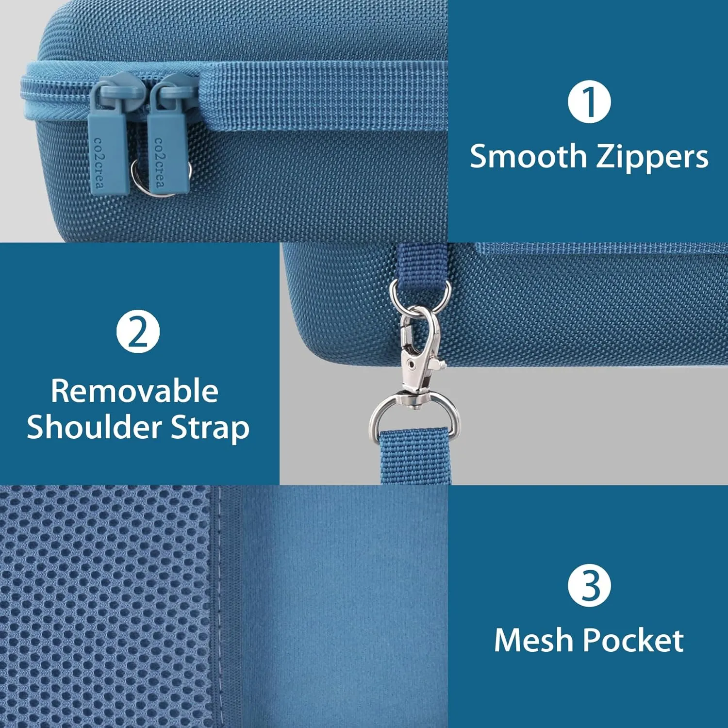 co2CREA Hard Travel Case Replacement for Bose New SoundLink Flex 2nd Gen/Bose SoundLink Flex Bluetooth Portable Speaker (Blue Dusk Case)