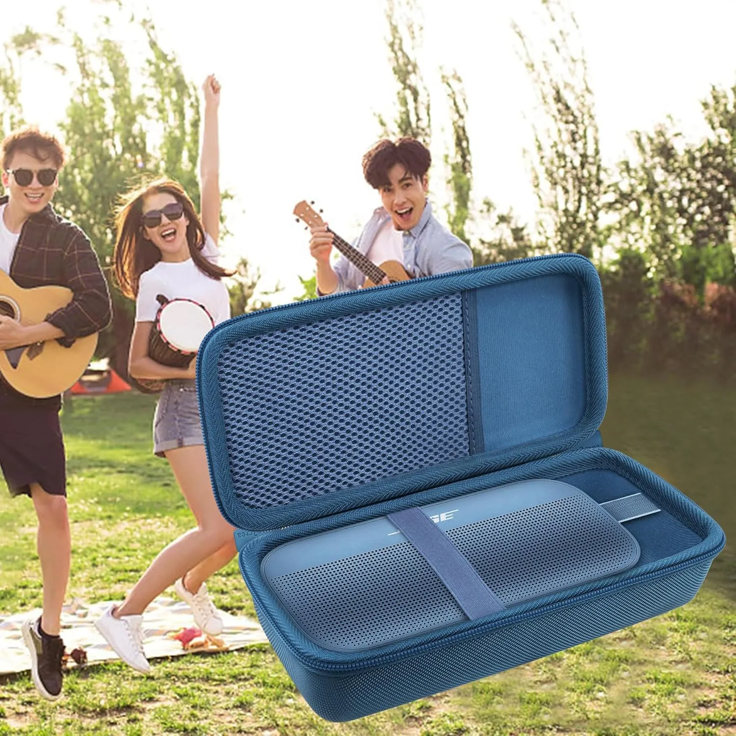 co2CREA Hard Travel Case Replacement for Bose New SoundLink Flex 2nd Gen/Bose SoundLink Flex Bluetooth Portable Speaker (Blue Dusk Case)