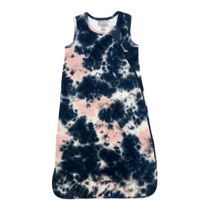 Coccoli Modal Sleepsack in Pink Tie Dye Print: Size NB to 18M