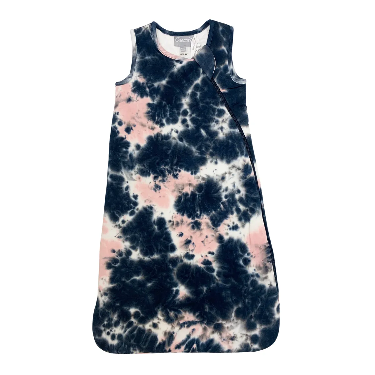 Coccoli Modal Sleepsack in Pink Tie Dye Print: Size NB to 18M