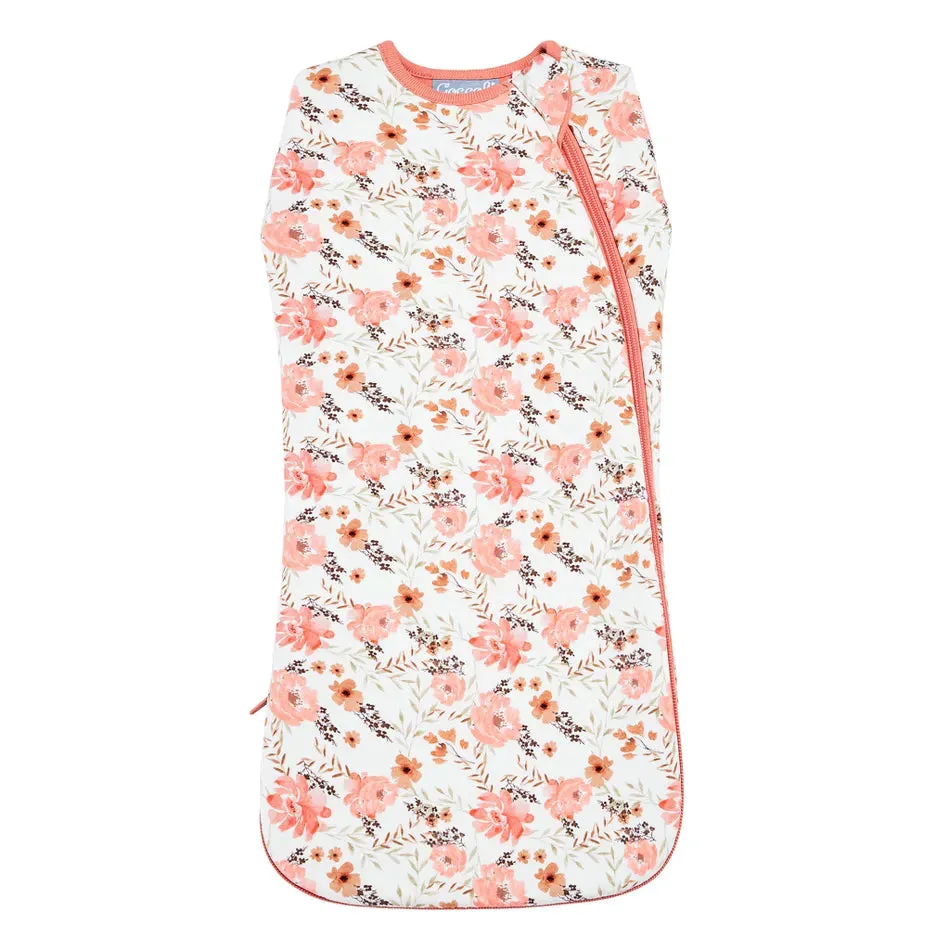 Coccoli Modal Sleepsack in Vintage Roses Print: Size NB to 18/36M