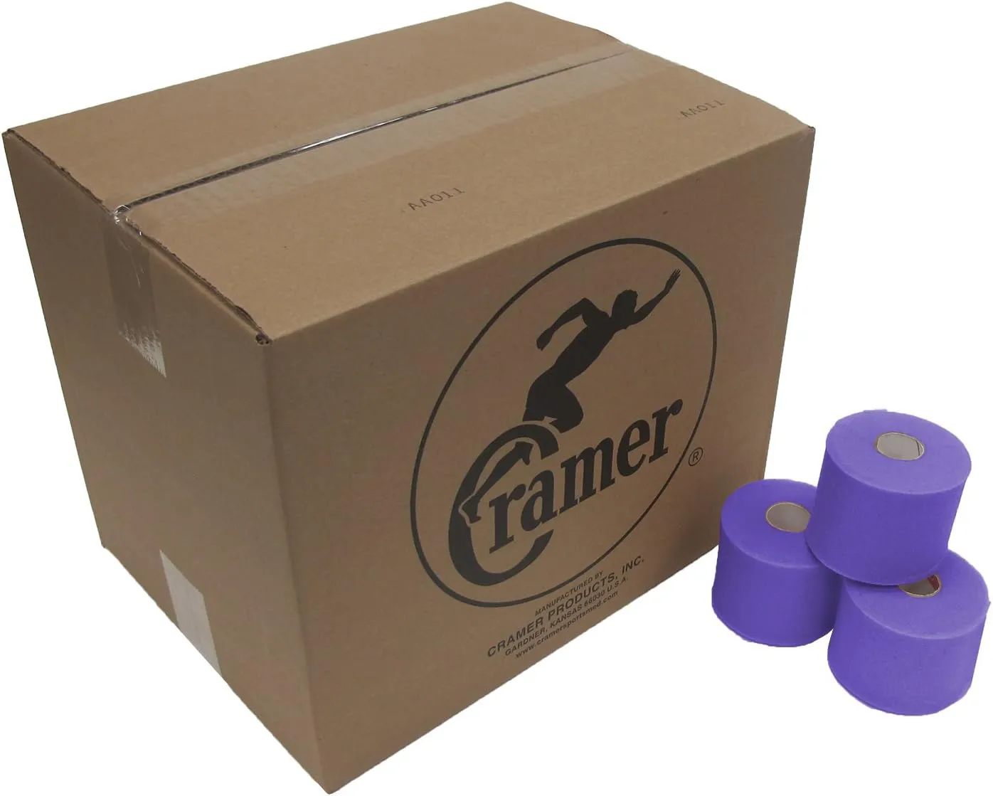Cramer Tape Underwrap, Bulk Case of 48 Rolls of PreWrap for Athletic Taping, Hair Tie, Headband, Patellar Support, Pre-Wrap Athletic Tape Supplies, 2.75" X 30 Yard Rolls of Pre Wrap