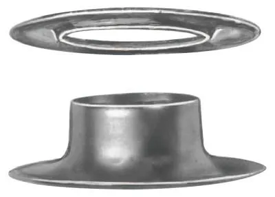 C.S. Osborne 1/2" BRASS GROMMET & PLAIN WASHER, G1-4