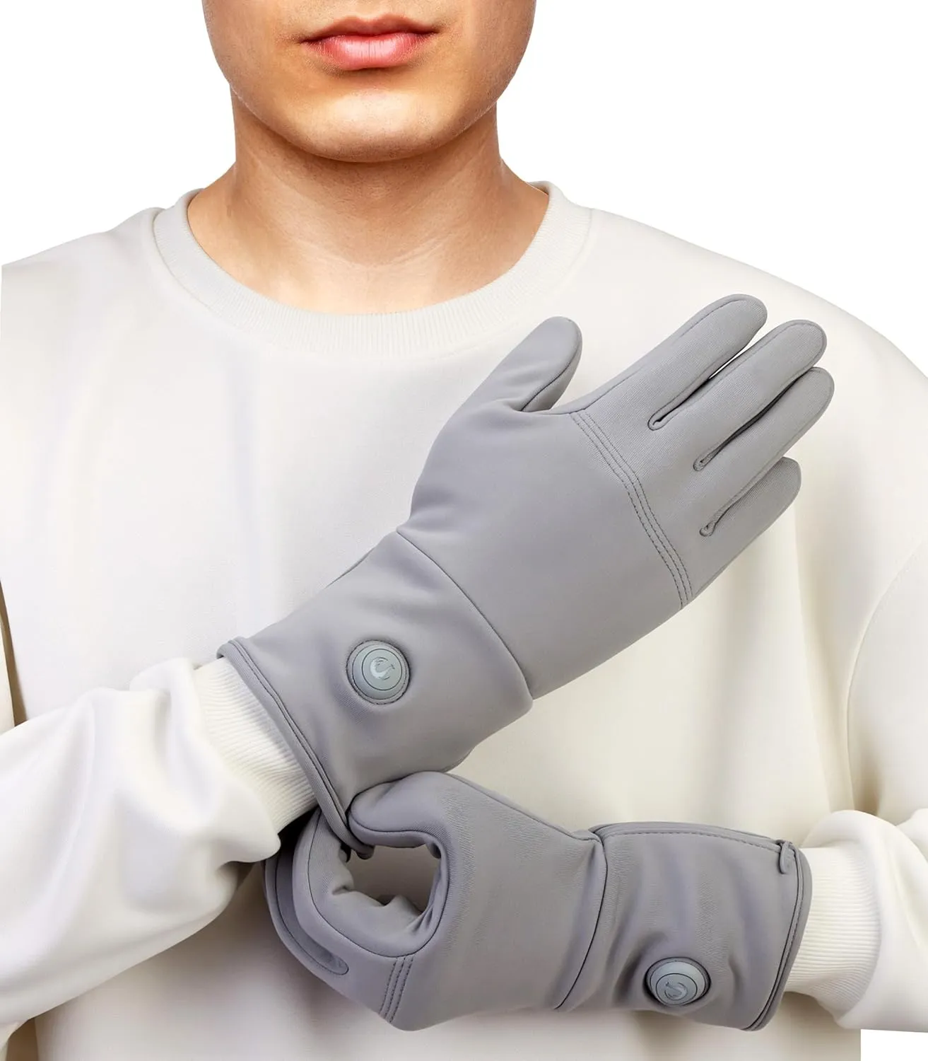 CUEHEAT Heated Glove Liners, Flexible Ultrathin, Touchscreen, 7.4V Rechargeable Battery Electric Heating Thin Gloves