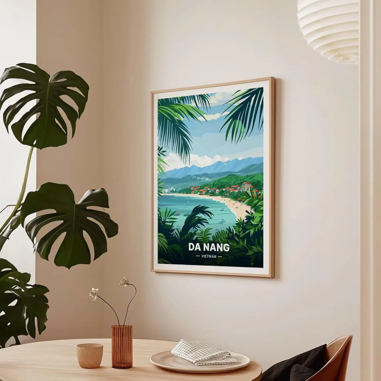 Da Nang Vietnam Poster, Travel-Inspired Wall Decor, Exotic Destination Artwork for Home and Office