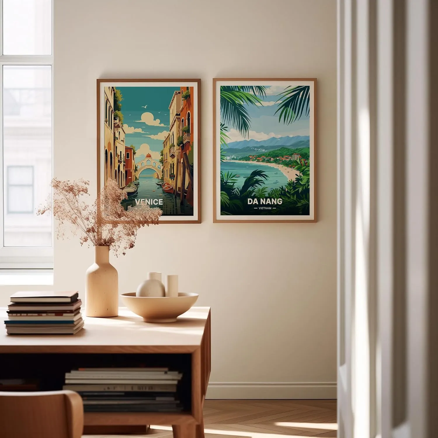 Da Nang Vietnam Poster, Travel-Inspired Wall Decor, Exotic Destination Artwork for Home and Office
