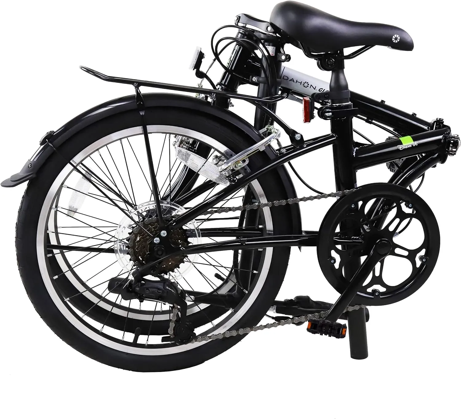 Dahon Dream D6 Folding Bike, Lightweight Aluminum Frame; 6-Speed Gears; 20” Foldable Bicycle for Adults