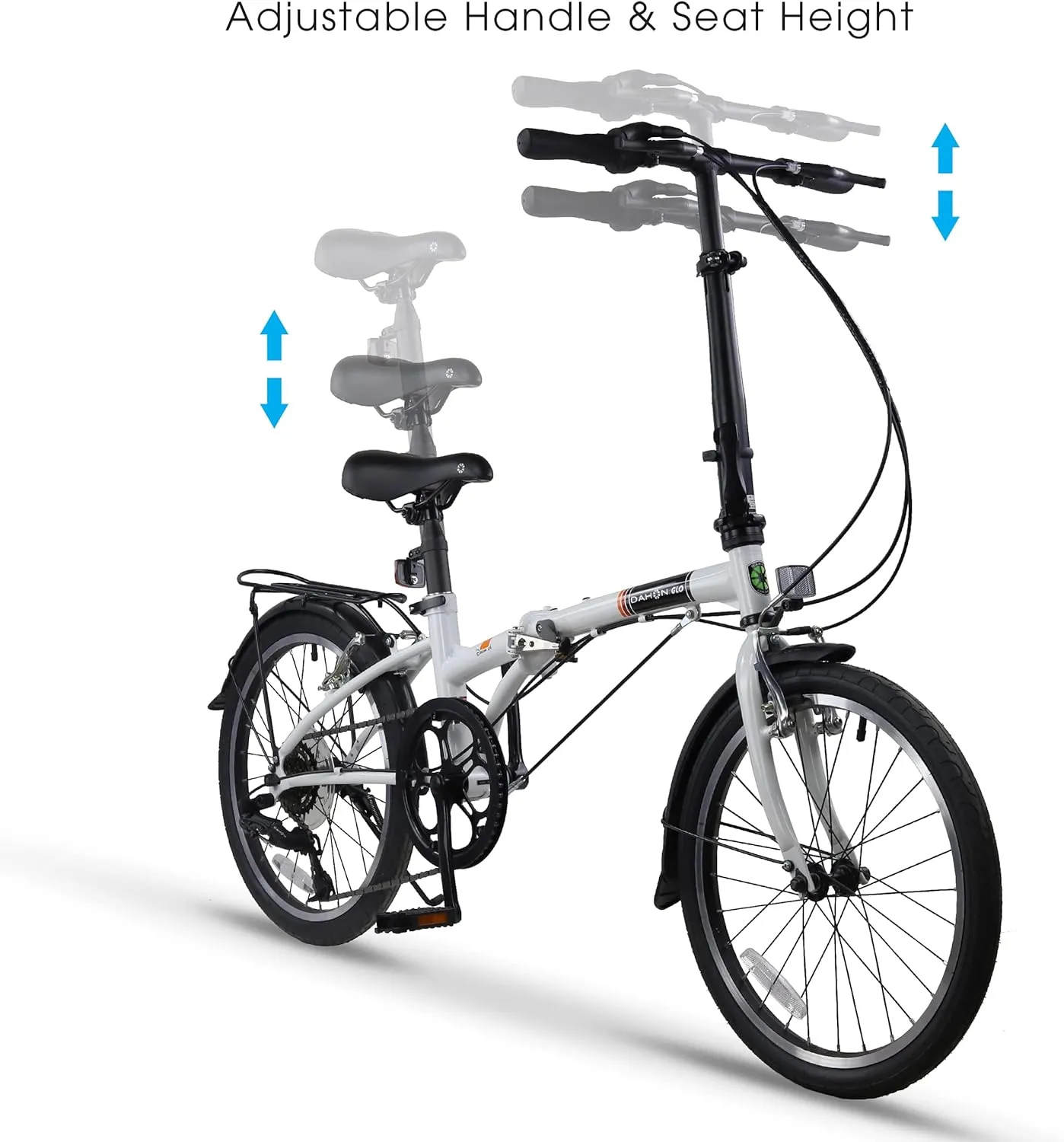 Dahon Dream D6 Folding Bike, Lightweight Aluminum Frame; 6-Speed Gears; 20” Foldable Bicycle for Adults