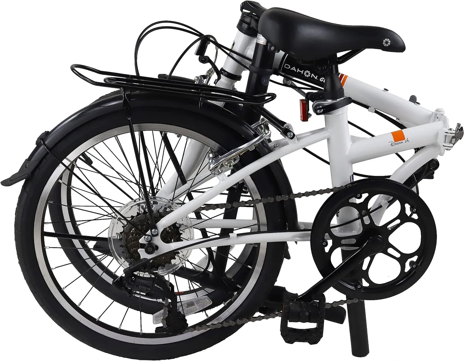 Dahon Dream D6 Folding Bike, Lightweight Aluminum Frame; 6-Speed Gears; 20” Foldable Bicycle for Adults