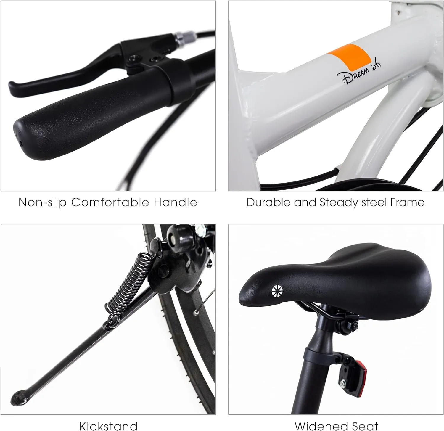 Dahon Dream D6 Folding Bike, Lightweight Aluminum Frame; 6-Speed Gears; 20” Foldable Bicycle for Adults