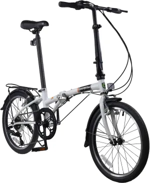 Dahon Dream D6 Folding Bike, Lightweight Aluminum Frame; 6-Speed Gears; 20” Foldable Bicycle for Adults