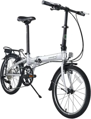Dahon Mariner D8 Folding Bike, Lightweight Aluminum Frame; 8-Speed Gears; 20” Foldable Bicycle for Adults