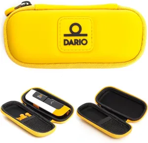 DARIO Diabetes Travel Case Bag – For Glucose Monitor Kit & Other Diabetic Supplies (Small, Yellow)