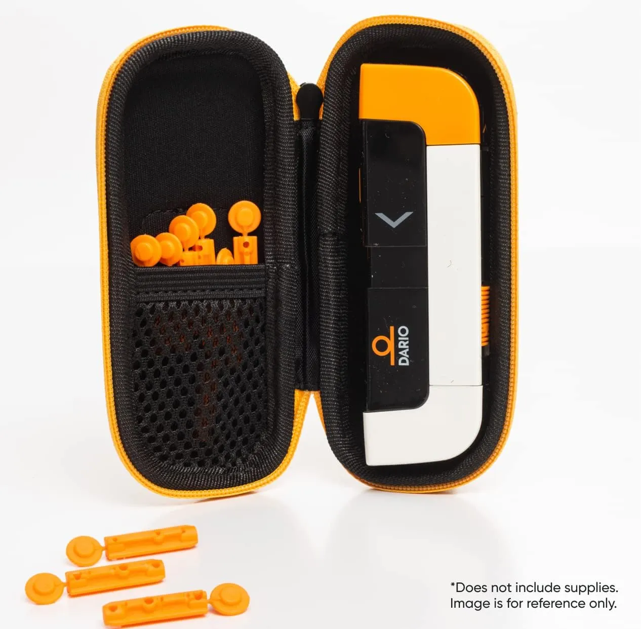 DARIO Diabetes Travel Case Bag – For Glucose Monitor Kit & Other Diabetic Supplies (Small, Yellow)